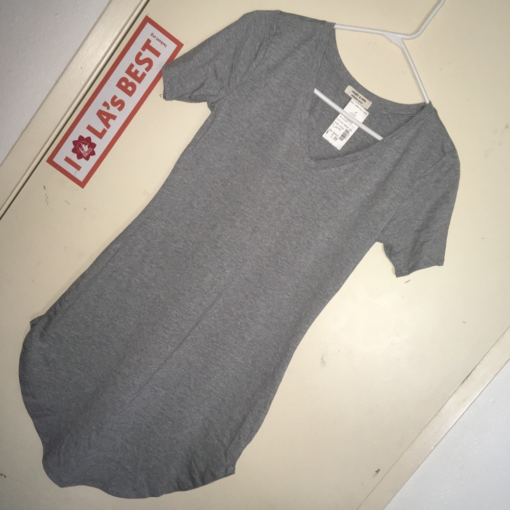 Gray T-Shirt Dress